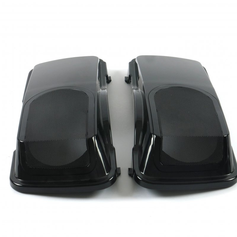 Black 6x9 Speaker Saddlebag Lids for  Touring 1993-2013
